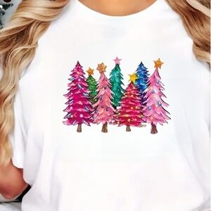 Womens CHRISTMAS TREE T-Shirt.